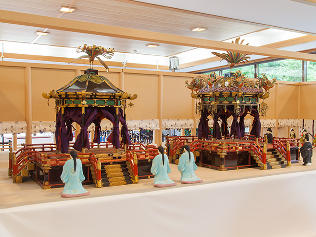 『近世京都の宮廷文化～宮廷大礼文化の風景～』展 城南宮斎館1階